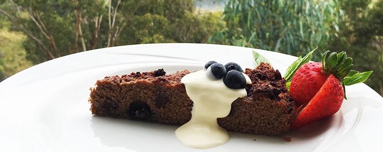 Carob, Almond and Blueberry Slice