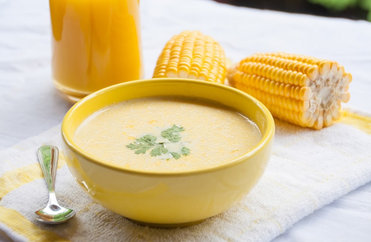 Winter Warmer Corn and Coconut Soup