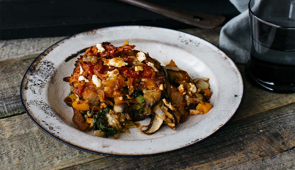 Chicken and Vegetable Moussaka Bake