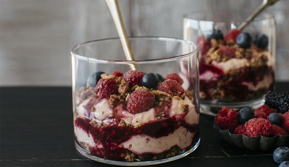 Raspberry and Ricotta Mousse Verrine