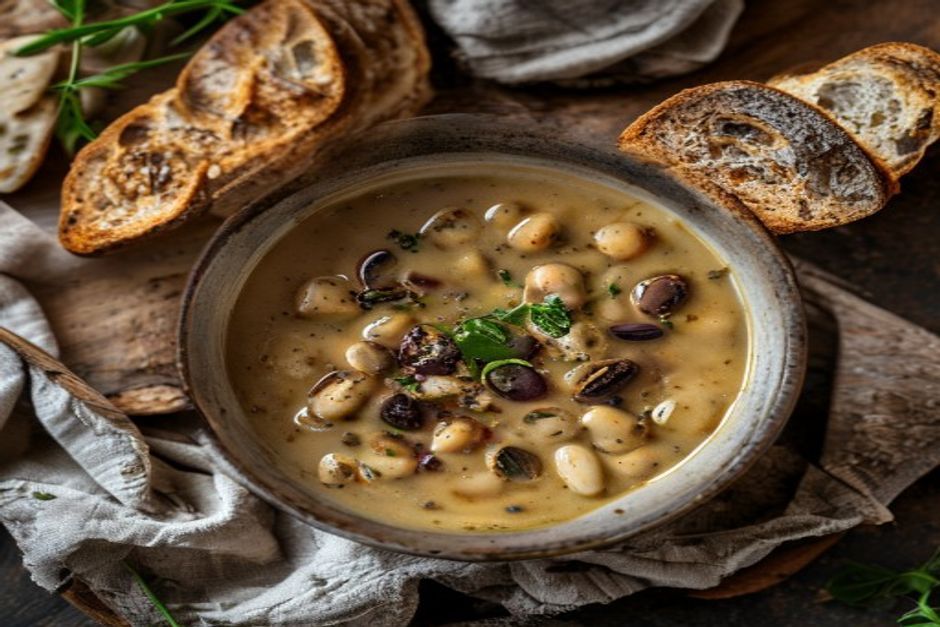 Tuscan Sun-Dried Tomato and Bean Broth