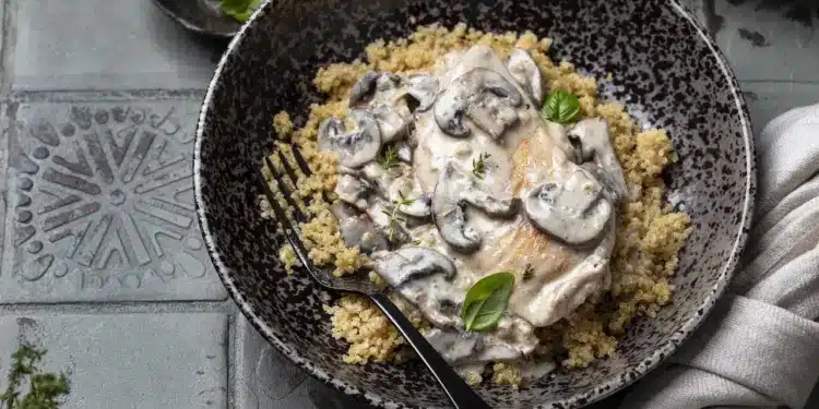 Chicken With Mushroom Quinoa