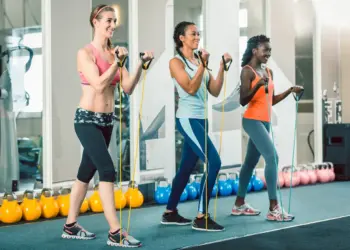 The Best Exercise Resistance Bands of 2024, Three Woman Exercising With Resistance Bands.