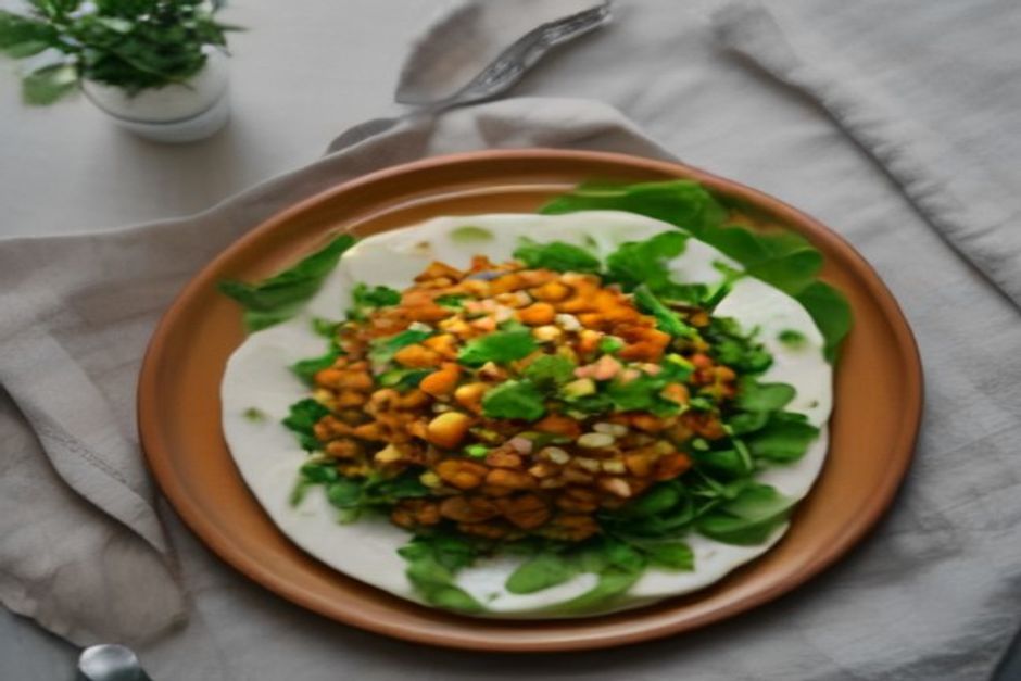 Roast pumpkin lentil salad, done properly