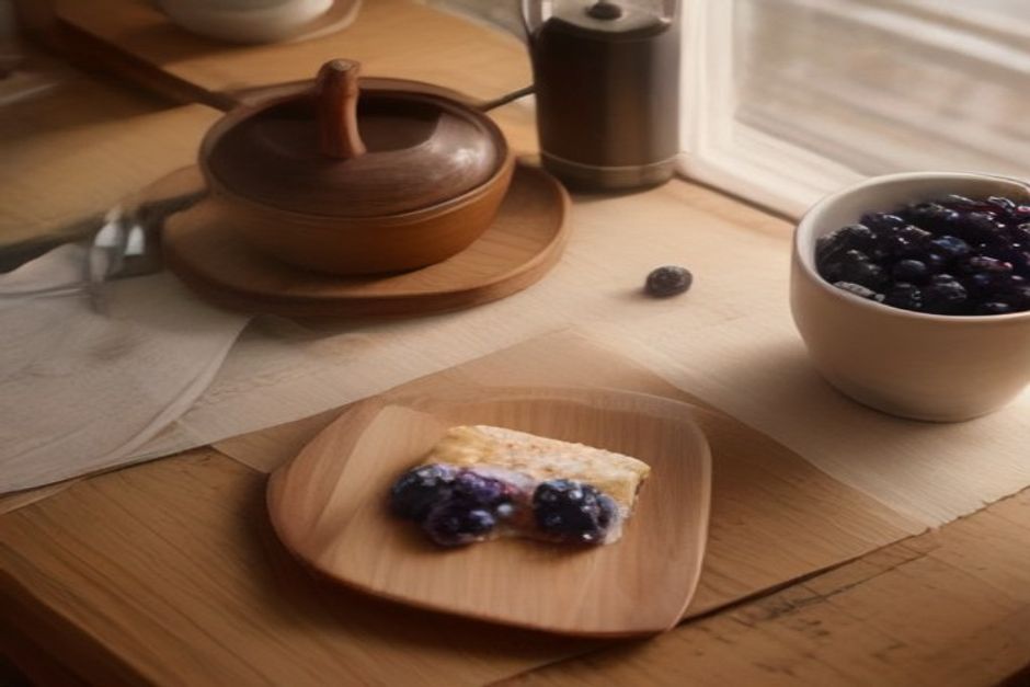Almond and blueberry slice, naturally sweetened