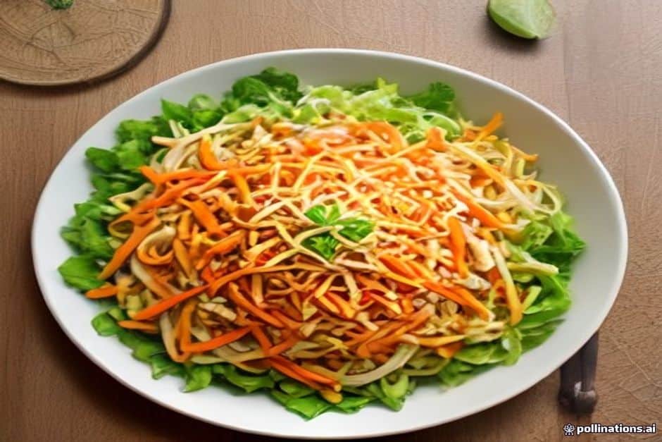 Green papaya and chicken salad, done properly