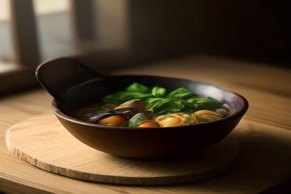 Mussels in tomato and basil broth, done the way they should be