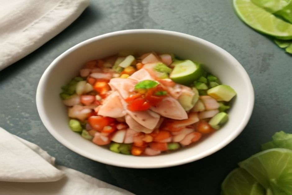 Kingfish ceviche with lime and chilli, done properly