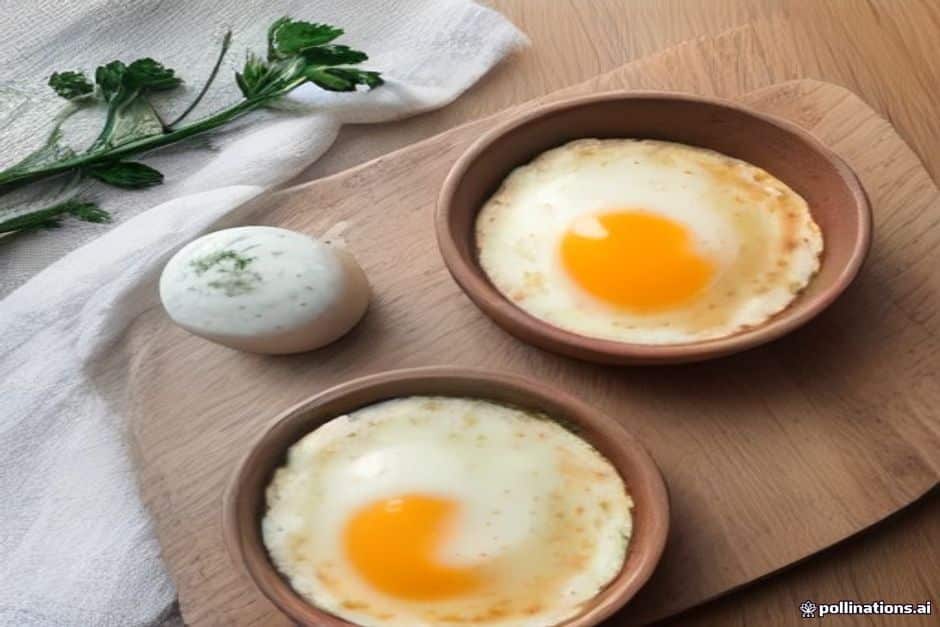 Spinach and ricotta baked eggs for a real breakfast