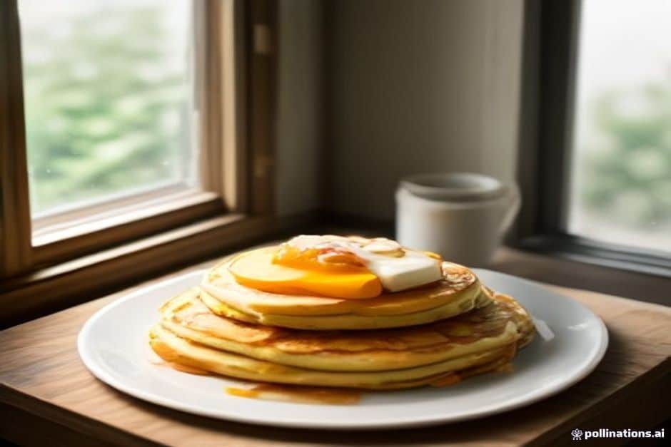 Ricotta hotcakes with roasted stone fruit, done properly