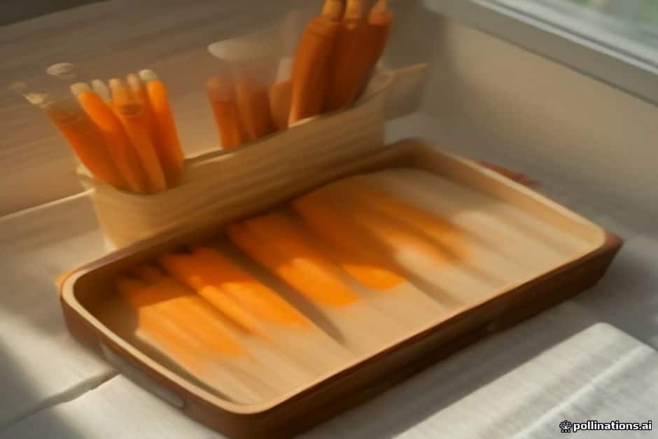Vegetable sticks and a yoghurt dip kids actually finish